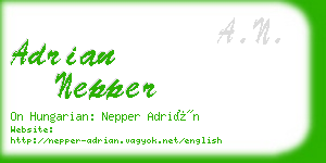 adrian nepper business card